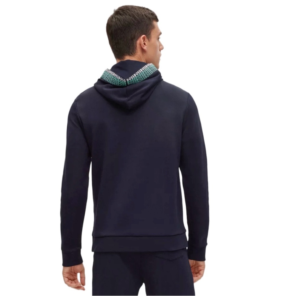 Hugo Boss Logo Embroidered Hoodie - Picture 6 of 7